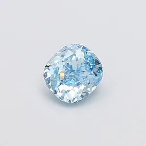 1.03ct CUSHION Fancy Vivid Blue VVS2 Coloured Lab diamond