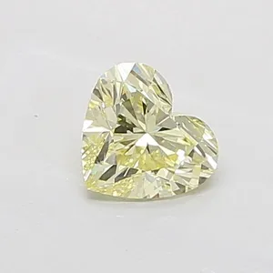 1.01ct HEART Fancy Light Yellow VS1 Coloured Lab diamond