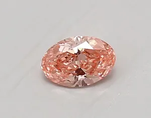 0.31ct OVAL Fancy Vivid Pink VVS1 Coloured Lab diamond