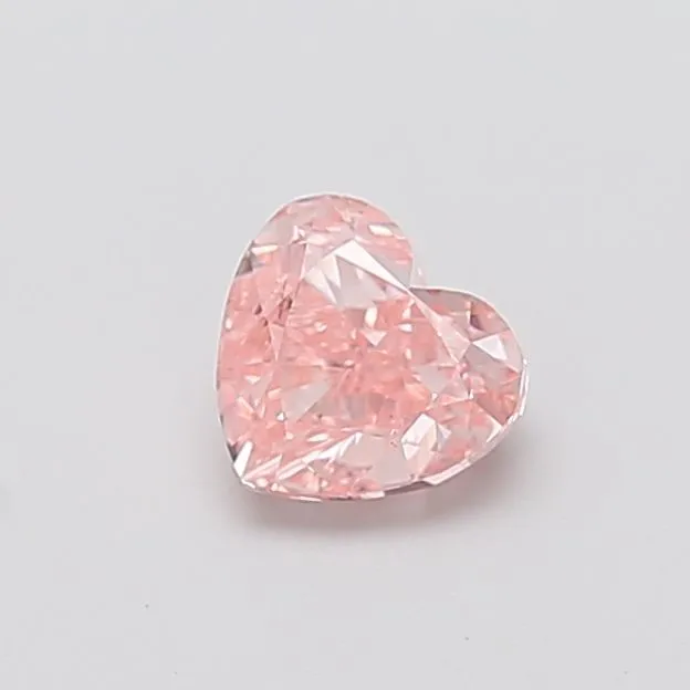 1.02ct HEART Fancy Intense Pink VS2 Coloured Lab diamond