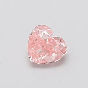 1.02ct HEART Fancy Intense Pink VS2 Coloured Lab diamond