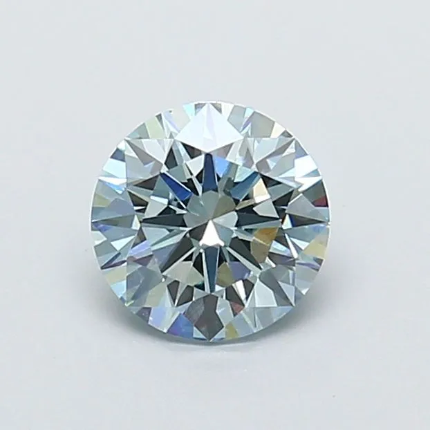 1.09ct ROUND Fancy Blue VS1 Coloured Lab diamond