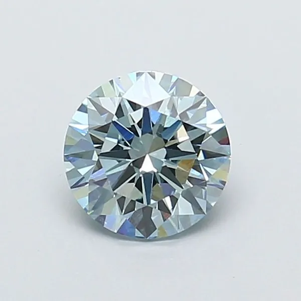 1.09ct ROUND Fancy Blue VS1 Coloured Lab diamond