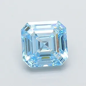 1.11ct EMERALD Fancy Vivid Blue VVS1 Coloured Lab diamond