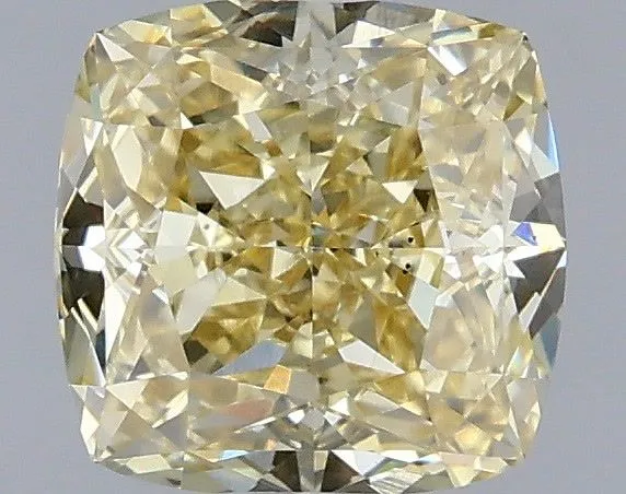 1.06ct CUSHION Fancy Yellow VS2 Coloured Lab diamond