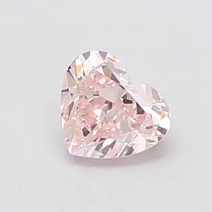 1.14ct HEART Fancy Intense Pink VVS2 Coloured Lab diamond
