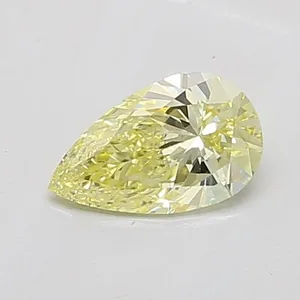 0.74ct PEAR Fancy Intense Yellow VS2 Coloured Lab diamond