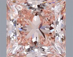 5.01ct PRINCESS Fancy Intense Pink VS2 Coloured Lab diamond