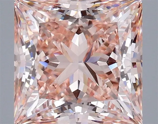 5.01ct PRINCESS Fancy Intense Pink VS2 Coloured Lab diamond