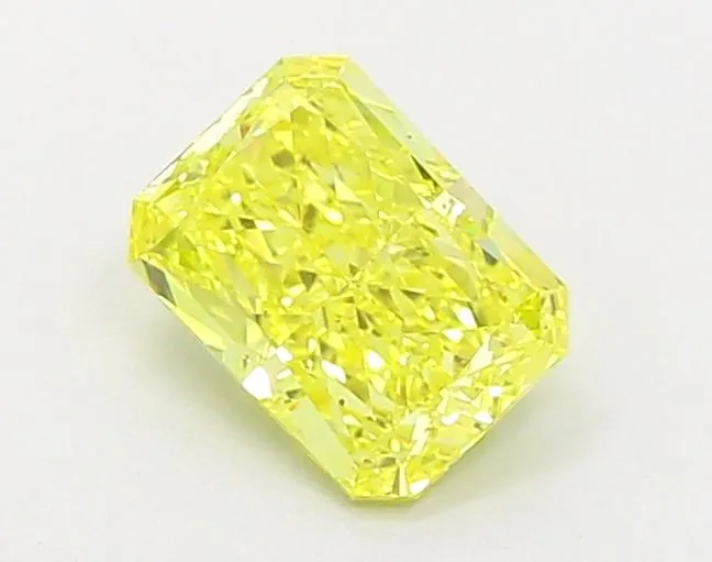 1.20ct RADIANT Fancy Vivid Yellow VS1 Coloured Lab diamond