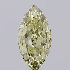 2.51ct MARQUISE Fancy Yellow VS2 Coloured Lab diamond