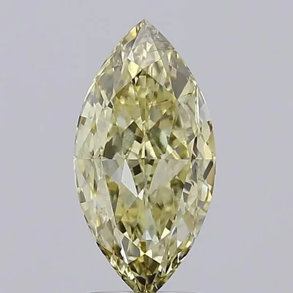 2.51ct MARQUISE Fancy Yellow VS2 Coloured Lab diamond