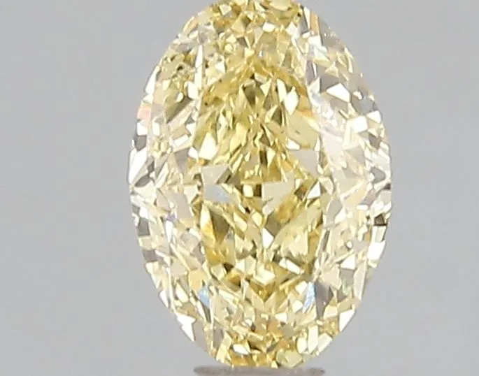 1.01ct OVAL Fancy Intense Yellow VS2 Coloured Lab diamond