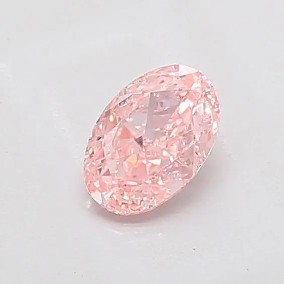 1.03ct OVAL Fancy Vivid Pink VVS2 Coloured Lab diamond