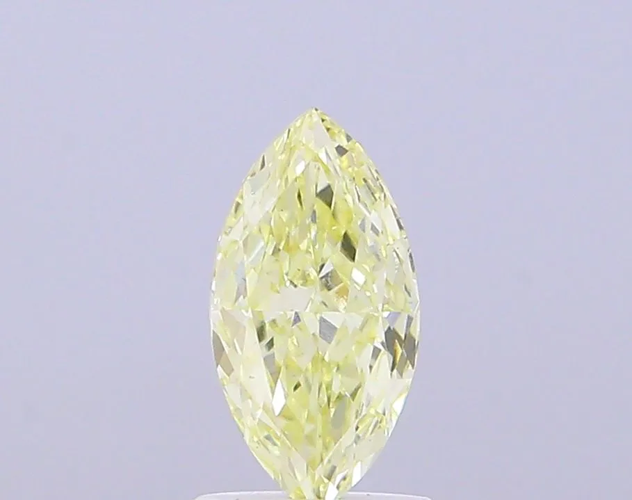 1.00ct MARQUISE Fancy Intense Yellow VS1 Coloured Lab diamond