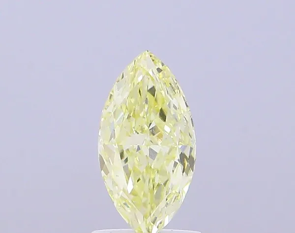 1ct MARQUISE Fancy Intense Yellow VS1 Coloured Lab diamond