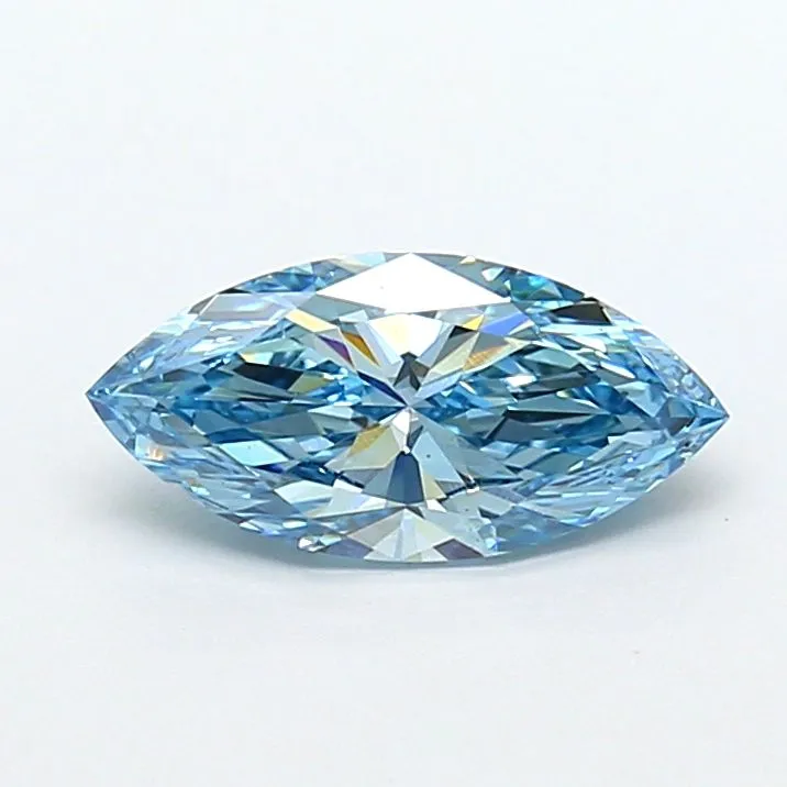 1.20ct MARQUISE Fancy Vivid Blue VS1 Coloured Lab diamond