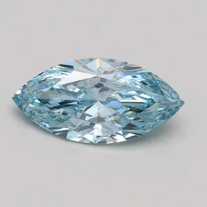 1.05ct MARQUISE Fancy Intense Blue SI1 Coloured Lab diamond