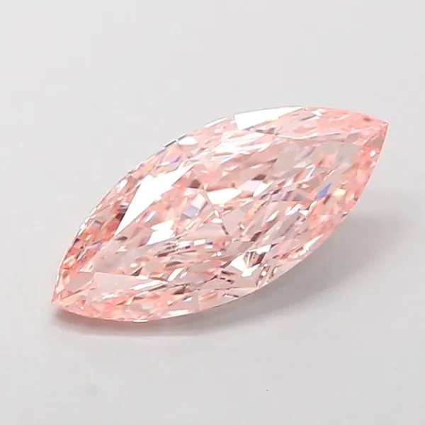 1.75ct MARQUISE Fancy Intense Pink VVS1 Coloured Lab diamond