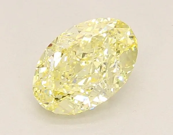1.07ct OVAL Fancy Yellow VS1 Coloured Lab diamond