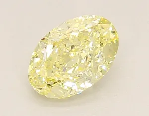 1.07ct OVAL Fancy Yellow VS1 Coloured Lab diamond