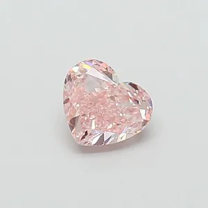 1ct HEART Fancy Intense Pink VS2 Coloured Lab diamond