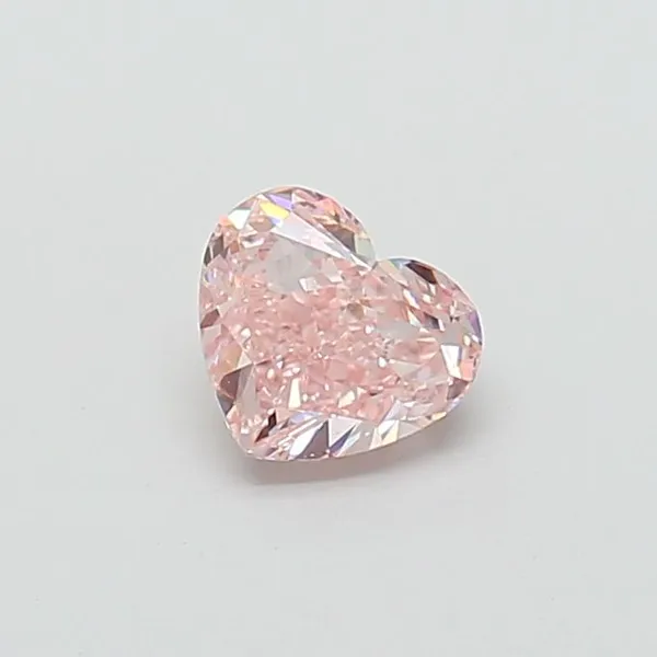 1ct HEART Fancy Intense Pink VS2 Coloured Lab diamond