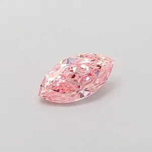 1.01ct MARQUISE Fancy Vivid Pink VS2 Coloured Lab diamond