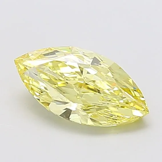 1.45ct MARQUISE Fancy Yellow VS1 Coloured Lab diamond