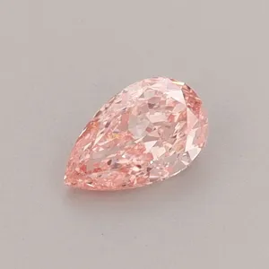 0.39ct PEAR Fancy Vivid Pink VS1 Coloured Lab diamond