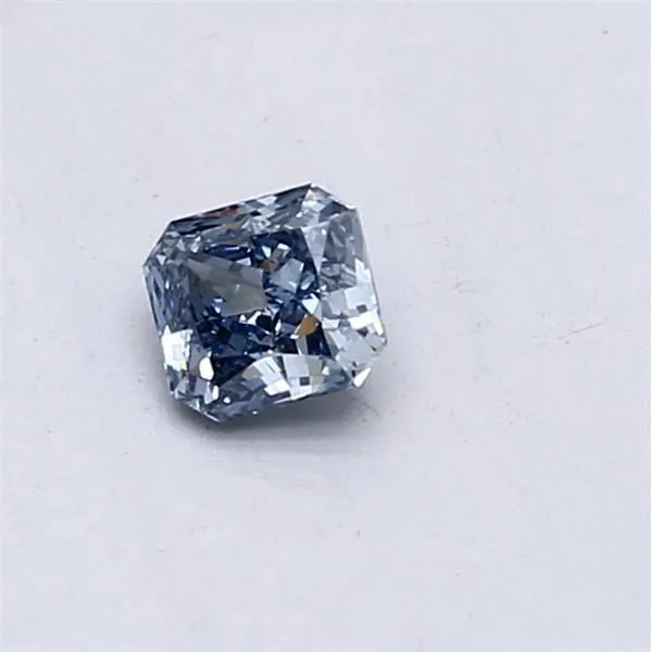 0.31ct RADIANT Fancy Vivid Blue VS1 Coloured Lab diamond