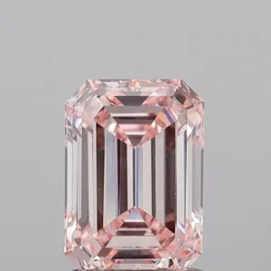 1.91ct EMERALD Fancy Intense Pink VVS2 Coloured Lab diamond