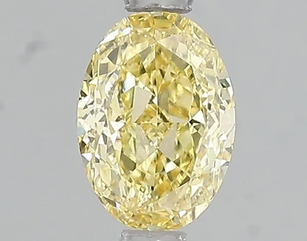 1.03ct OVAL Fancy Intense Yellow VS2 Coloured Lab diamond