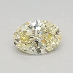 0.39ct OVAL Fancy Light Yellow VS1 Coloured Lab diamond