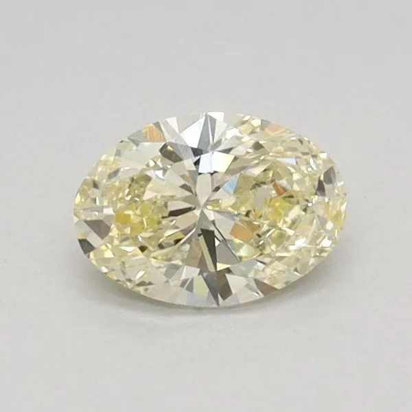 0.39ct OVAL Fancy Light Yellow VS1 Coloured Lab diamond