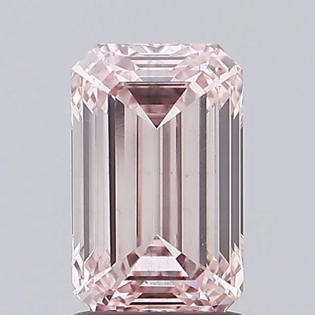 1.55ct EMERALD Fancy Pink VS1 Coloured Lab diamond