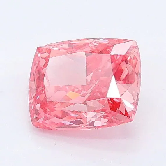1.07ct CUSHION Fancy Vivid Pink VVS2 Coloured Lab diamond