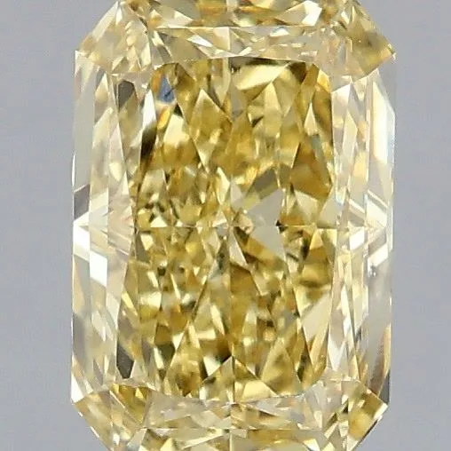 1.02ct RADIANT Fancy Intense Yellow VS2 Coloured Lab diamond