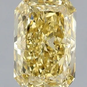 1.02ct RADIANT Fancy Intense Yellow VS2 Coloured Lab diamond