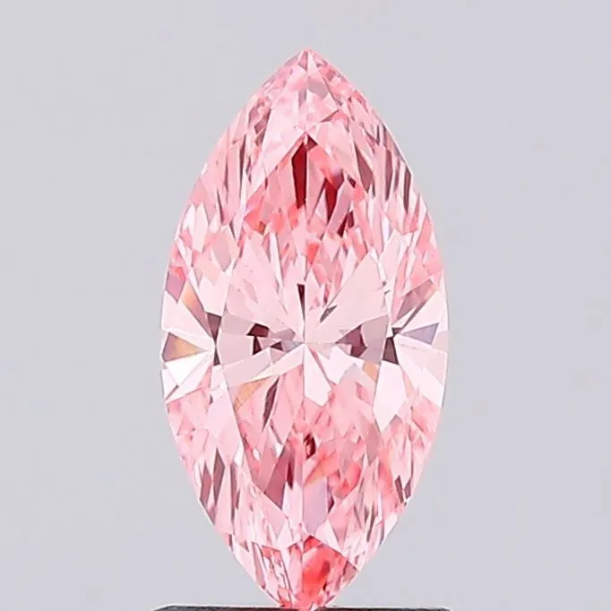 1.03ct MARQUISE Fancy Vivid Pink VVS2 Coloured Lab diamond