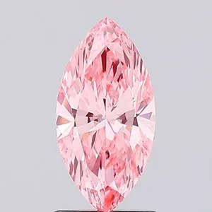 1.03ct MARQUISE Fancy Vivid Pink VVS2 Coloured Lab diamond