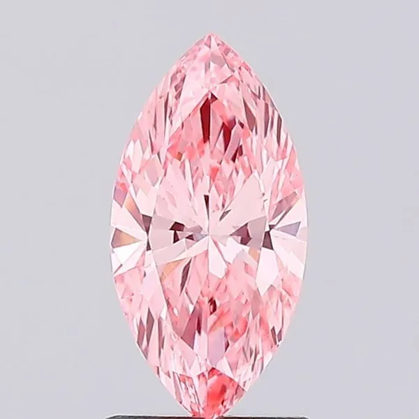 1.03ct MARQUISE Fancy Vivid Pink VVS2 Coloured Lab diamond