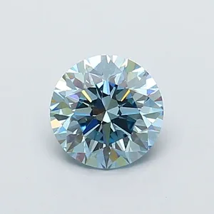 1ct ROUND Fancy Intense Blue VS1 Coloured Lab diamond