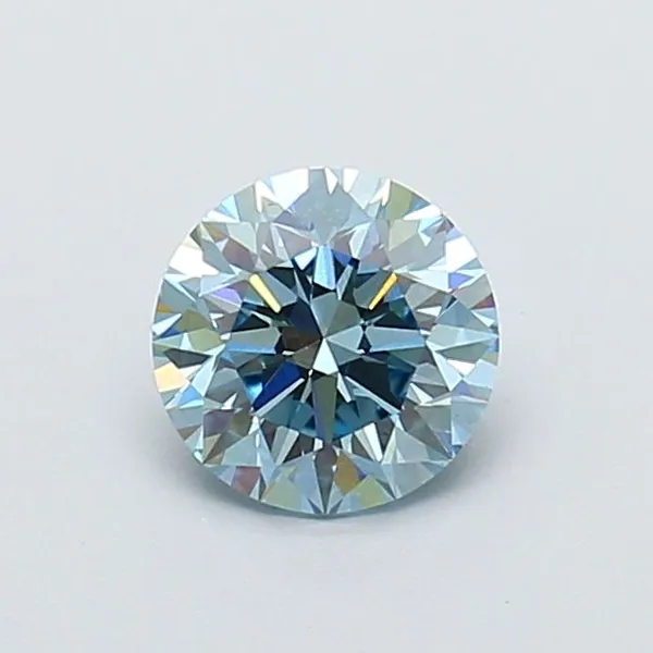1ct ROUND Fancy Intense Blue VS1 Coloured Lab diamond