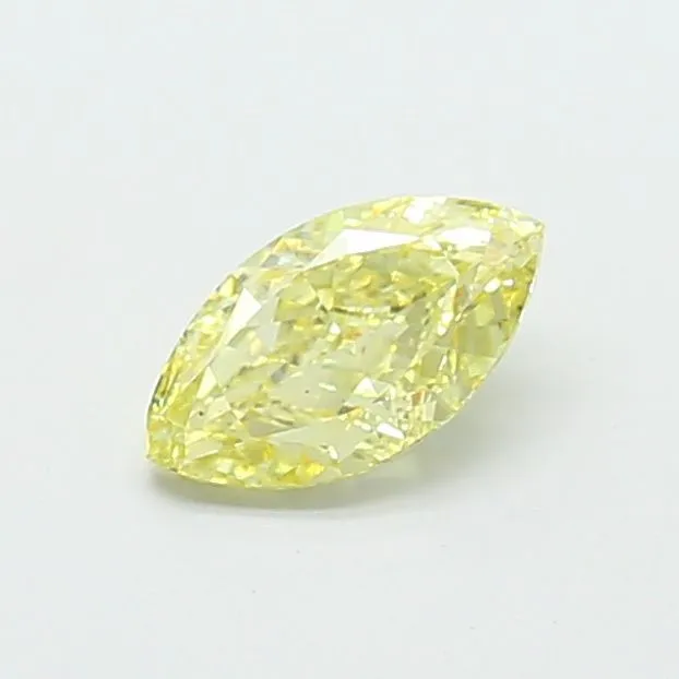 1.08ct MARQUISE Fancy Intense Yellow VS2 Coloured Lab diamond