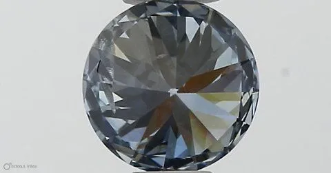 0.34ct ROUND Fancy Vivid Blue I1 Coloured Lab diamond