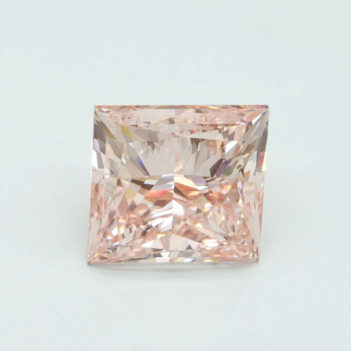 5.01ct PRINCESS Fancy Intense Pink VS2 Coloured Lab diamond