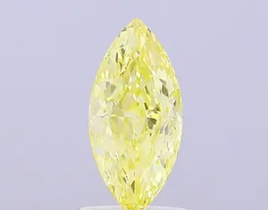 1.05ct MARQUISE Fancy Intense Yellow VS1 Coloured Lab diamond