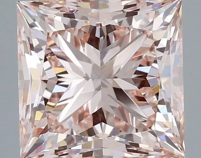 3.79ct PRINCESS Fancy Intense Pink VVS2 Coloured Lab diamond