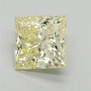 1.6ct PRINCESS Fancy Intense Yellow VVS2 Coloured Lab diamond